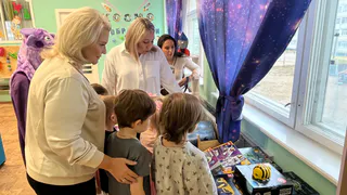 В усинском детском саду «Светлячок» открылся обновлённый планетарий