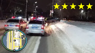 В GTA по-рязански участвовало не пять, а восемь экипажей ДПС