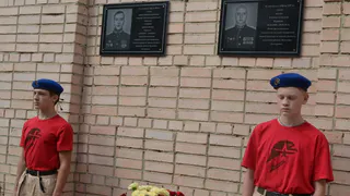 В Пронском районе появились две мемориальные доски в память о погибших участниках СВО