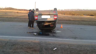 Под Рязанью перевернулась "Лада Приора", есть пострадавшие