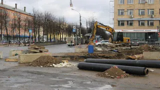 В Рязани на одной из улиц перекрыли движение