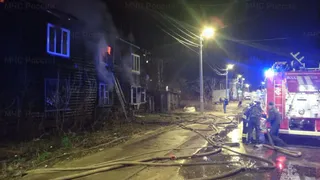 В Гусь-Хрустальном в крупном пожаре жилого дома пострадал человек