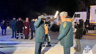 Передача «Огня Победы» состоялась у стелы «Полярный круг» в Усинске