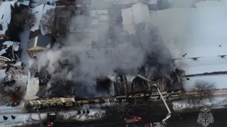 Пожар в кузнецком ТЦ полностью ликвидировали