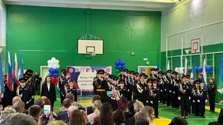 В Усинске провели двадцатую церемонию принятия школьников в кадеты