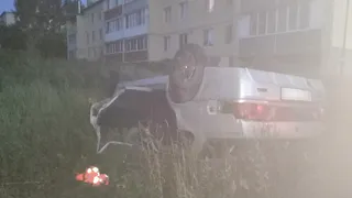 В Скопине подросток на ВАЗ-2115 вылетел в кювет и перевернулся