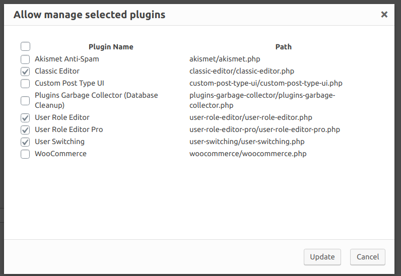 installed plugins list