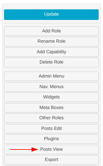 content view restrictons for roles button
