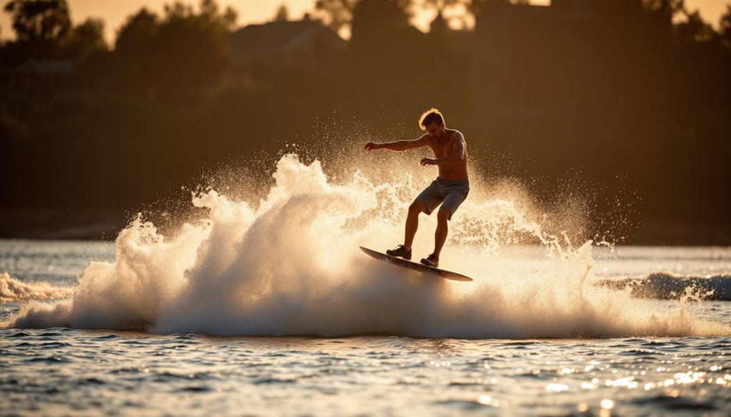 Катание на вейкборде