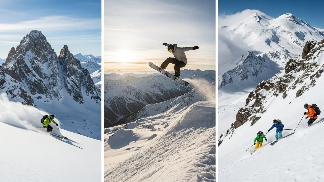 Горнолыжный фрирайд топ-5 курортов России для катания вне трасс