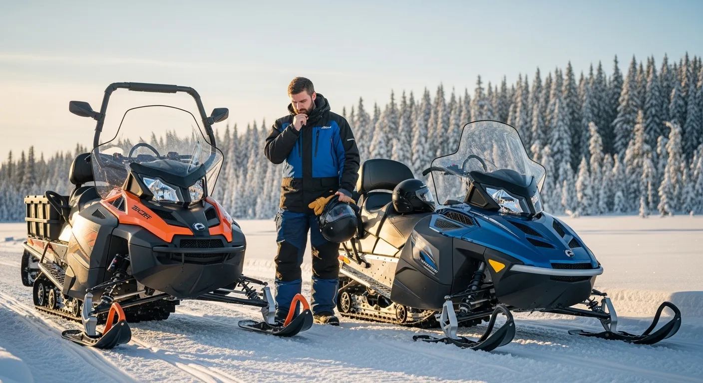 Какой снегоход выбрать для проката надувных аттракционов