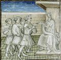 Ричард I передаёт Ги де Лузиньяну права на Кипр.