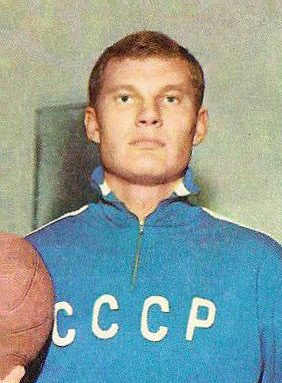 М. Ф. Паулаускас, капитан сборной команды СССР по баскетболу