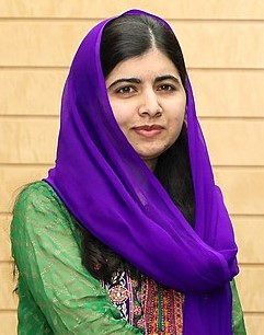 Малала Юсуфзай на встрече с Синдзо Абэ
