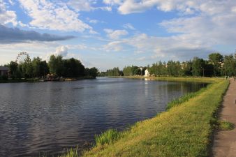 Набережная в городе Великие Луки