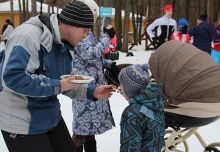 Во время семейной лыжной гонки. Ульяновск. 2018