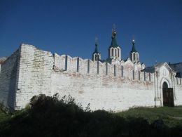 Далматовский Успенский монастырь. Северо-западный (Красный) бастион и Западные ворота.