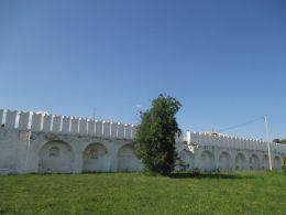 Далматовский Успенский монастырь. Фрагмент стен