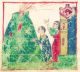 Извержение Везувия. Миниатюра из Тверского списка Хроники Георгия Амартола