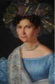 Портрет Варвары Радищевой, родственницы писателя. Неизвестный художник. 1830-е годы.