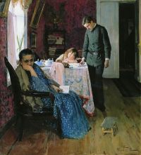 "Опять провалился", картина А. М. Корина, 1891 год