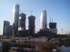 Москва-Сити (вид на строительство в сентябре 2007 года)