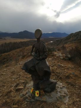 Памятник суслику в Онгудайском районе Республики Алтай