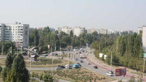 Вид на улицы Строителей и Курчатова