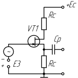 Схема включения полевого транзистора с общим стоком