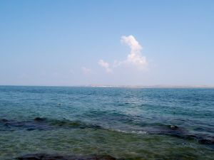 Таманский полуостров, вид с острова Тузла