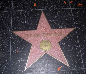 Звезда Шаляпина на Голливудской Аллее Славы