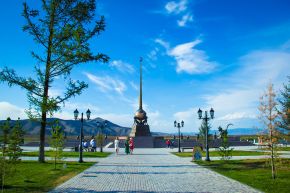Географический центр Азии в Кызыле
