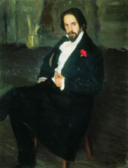 Портрет И. Я. Билибина (Борис Кустодиев, 1901 год)