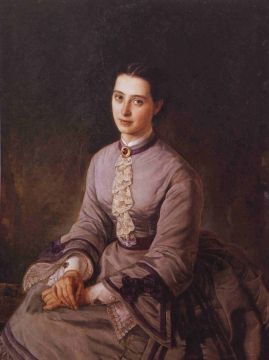 Портрет Александры Алексеевны Капнист (художник Василий Осипович Шервуд, 1870 год).