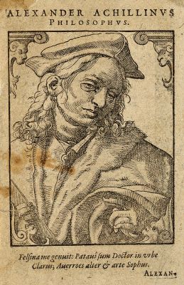 Alessandro Achillini. Woodcut by T. Stimmer, 1589. Wellcome V0000031.jpg
