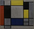 Пит Мондриан, "Композиция с жёлтым, красным, синим и серым", 1920 (неопластицизм)