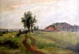 «Вид на Ананьинский могильник близ Елабуги» (И. И. Шишкин, 1861)