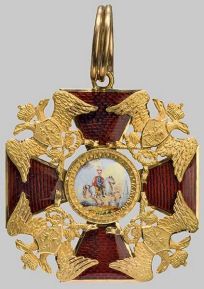 Знак в виде креста к ордену Святого Александра Невского, 1820—30 гг.