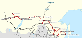Карта Байкало-Амурской магистрали