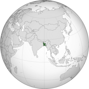 Бангладеш на карте мира