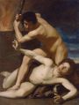 Бартоломео Манфреди, "Каин убивает Авеля" (около 1600-х годов).