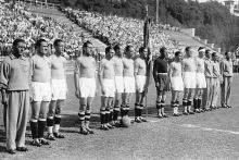 Итальянская сборная перед финалом ЧМ-1934 против Чехословакии