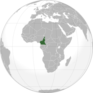 Камерун на карте мира