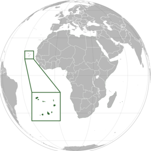 Кабо-Верде на карте мира