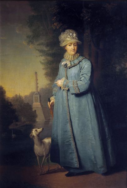 Файл:Catherine II walking by V.Borovikovskiy (1794, Tretyakov gallery).jpg
