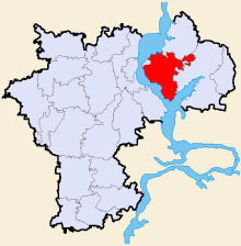 Чердаклинский район на карте Ульяновской области