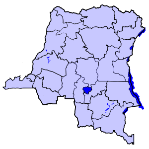 Восточное Касаи на карте