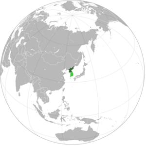      Оспариваемая территория Южной Кореи
