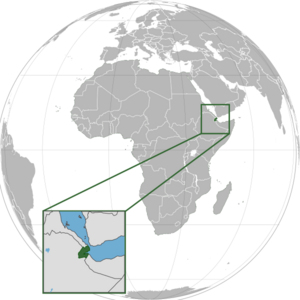 Джибути на карте мира