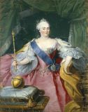 Портрет императрицы Елизаветы Петровны, Георг Преннер, 1754 год. Государственный Русский музей, Санкт-Петербург